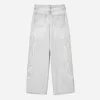 Broderade baggy jeans