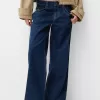 Broderade boyfriend-jeans