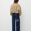 Broderade boyfriend-jeans