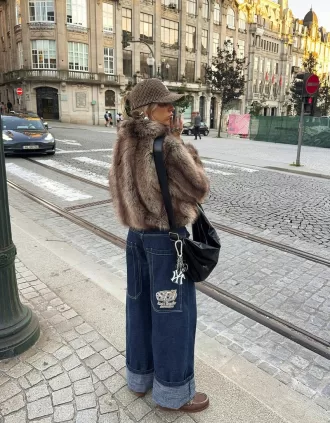Broderade boyfriend-jeans