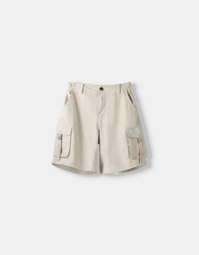 Cargofickor med remmar Bermudashorts Cargofickor med remmar Bermudashorts