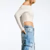 Cargojeans med flera fickor