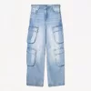 Cargojeans med flera fickor