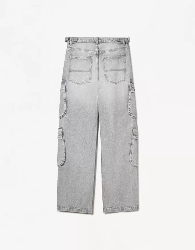 Cargojeans med flera fickor
