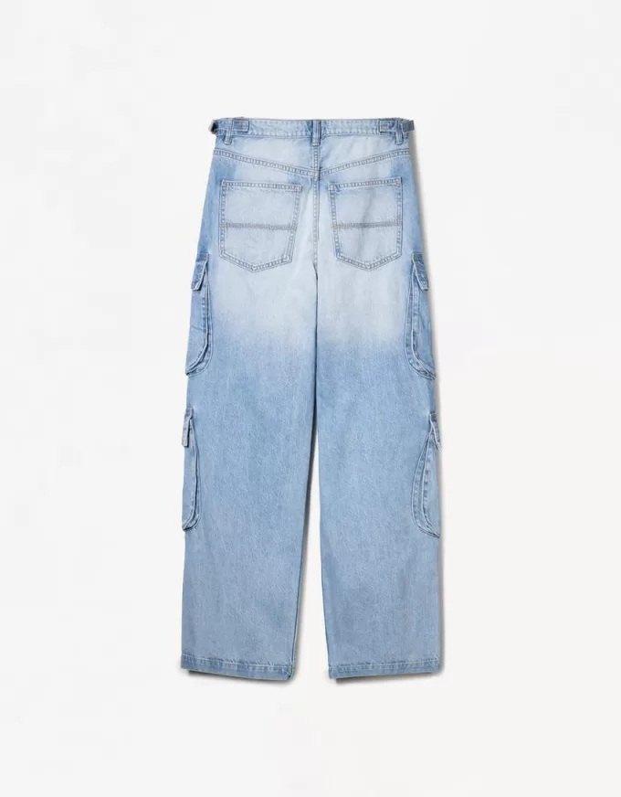 Cargojeans med flera fickor