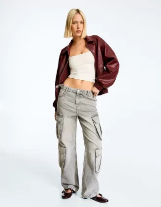 Cargojeans med flera fickor