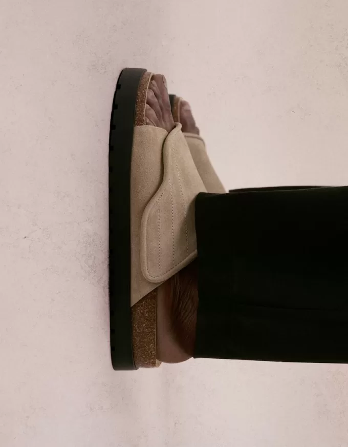 Chunky sandaler i delat läder Chunky sandaler i delat läder