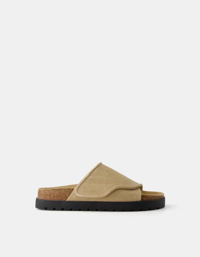 Chunky sandaler i delat läder Chunky sandaler i delat läder