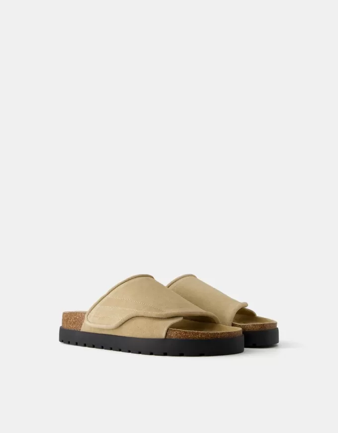 Chunky sandaler i delat läder Chunky sandaler i delat läder