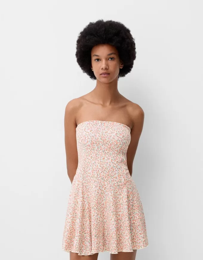 Crepe bandeau miniklänning Crepe bandeau miniklänning