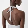 Crop top i linneblandning Crop top i linneblandning