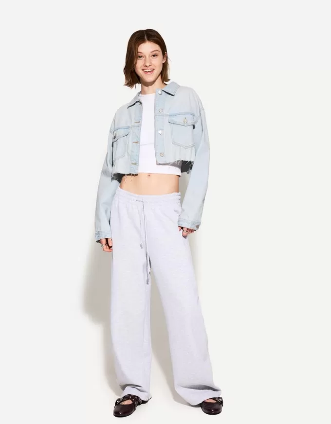 Cropped jeansjacka Cropped jeansjacka