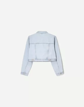 Cropped jeansjacka