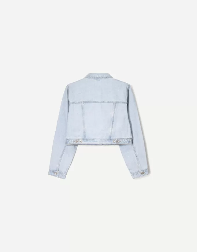 Cropped jeansjacka Cropped jeansjacka