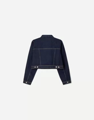 Cropped jeansjacka