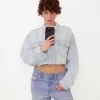 Cropped jeansjacka Cropped jeansjacka