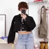 Cropped jeansjacka