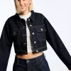 Cropped jeansjacka Cropped jeansjacka