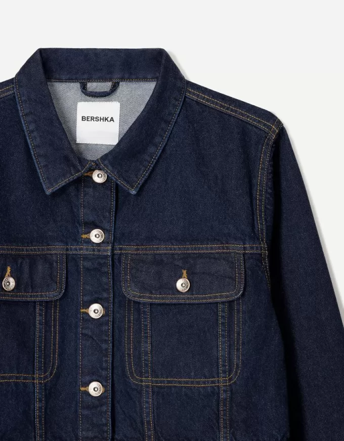 Cropped jeansjacka Cropped jeansjacka