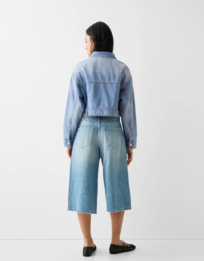Cropped jeansjacka Cropped jeansjacka