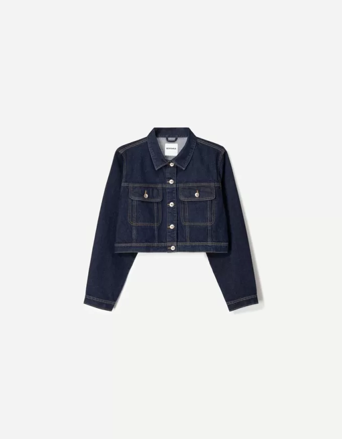 Cropped jeansjacka Cropped jeansjacka