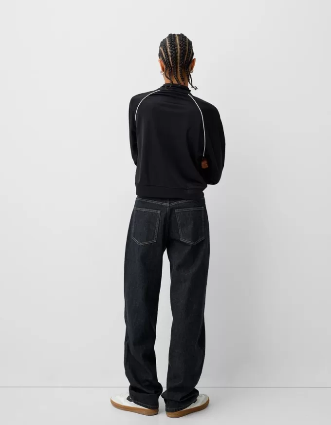 Cropped sweatshirt med dragkedja Cropped sweatshirt med dragkedja
