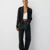 Cropped sweatshirt med dragkedja Cropped sweatshirt med dragkedja