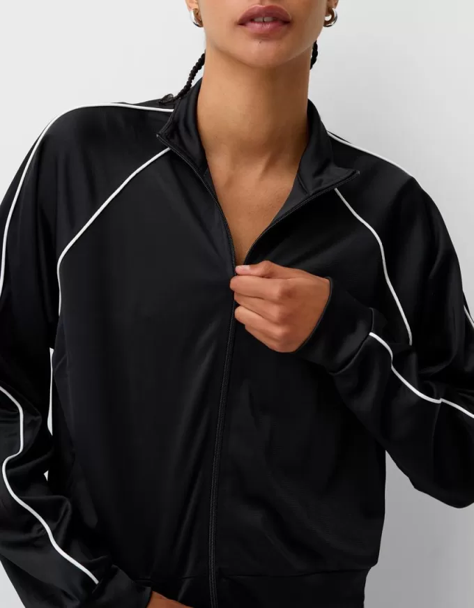 Cropped sweatshirt med dragkedja Cropped sweatshirt med dragkedja