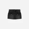 Denim cargo kjol med remmar Denim cargo kjol med remmar