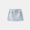 Denim minikjol i strass Denim minikjol i strass