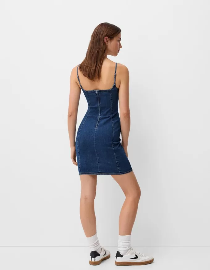 Denim miniklänning