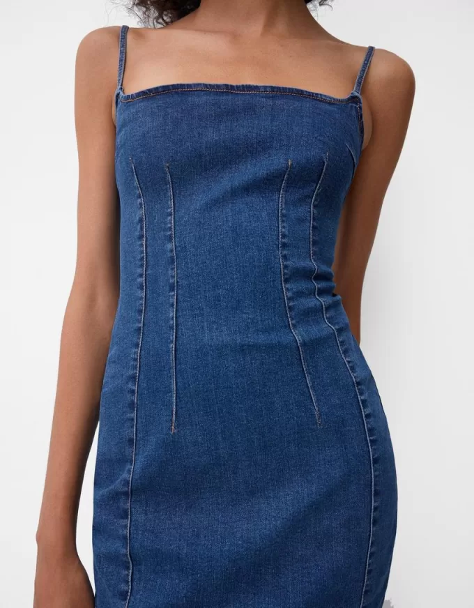 Denim miniklänning