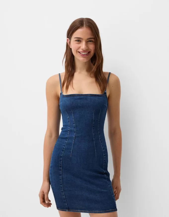 Denim miniklänning
