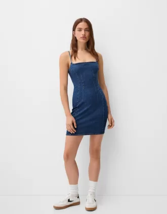 Denim miniklänning