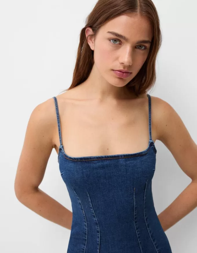 Denim miniklänning