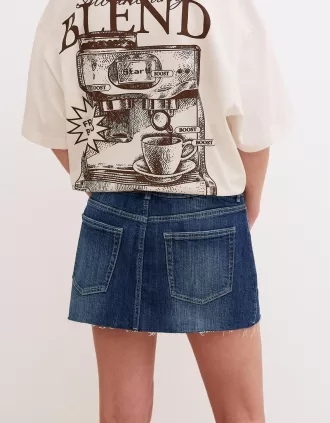 Denim skort