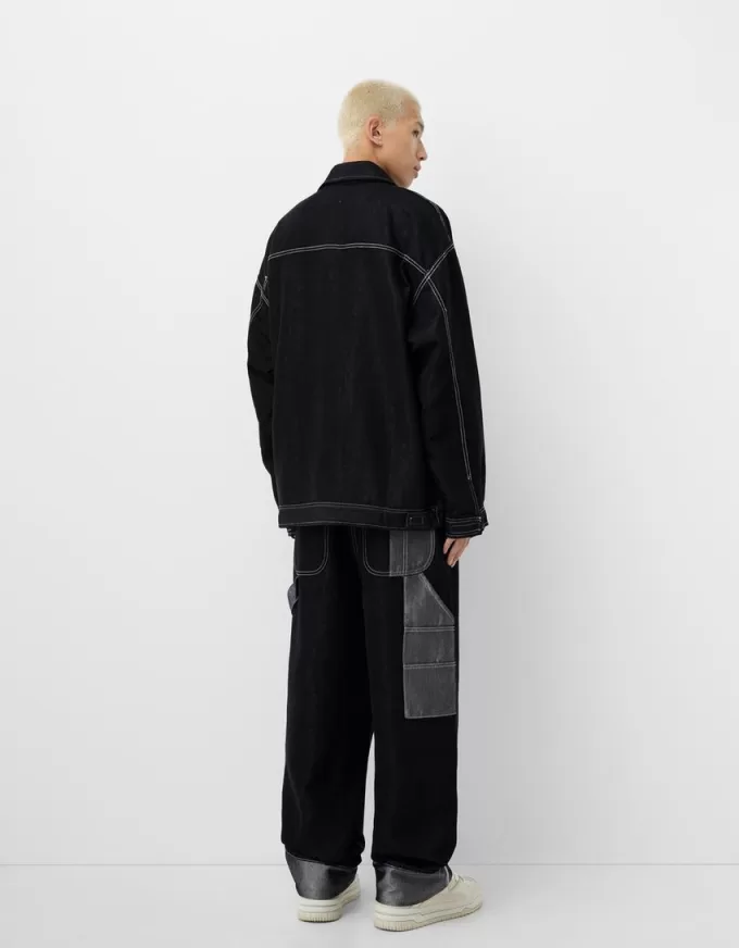Denimjacka i kontrast Denimjacka i kontrast