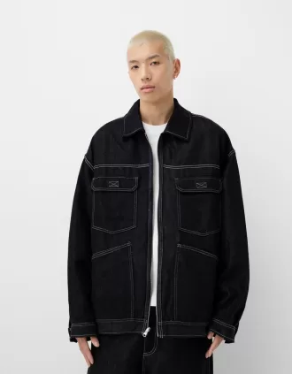 Denimjacka i kontrast