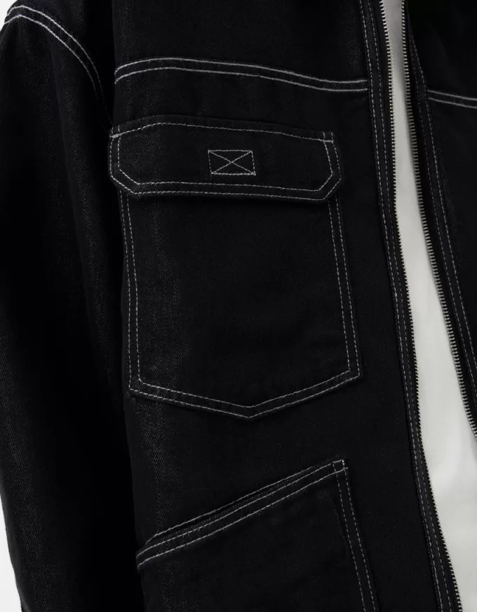 Denimjacka i kontrast Denimjacka i kontrast