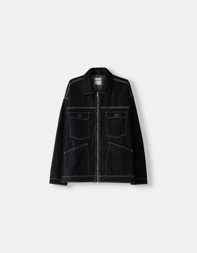 Denimjacka i kontrast Denimjacka i kontrast