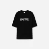 Extra lös kortärmad T-shirt med tryck Extra lös kortärmad T-shirt med tryck