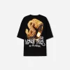 Extra lös kortärmad T-shirt med tryck Extra lös kortärmad T-shirt med tryck