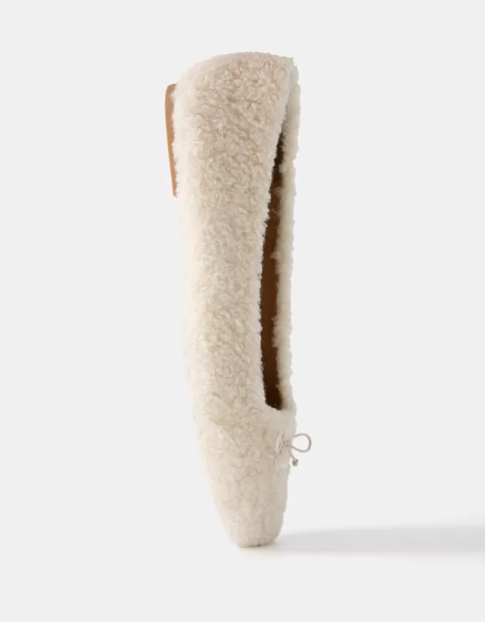 Faux shearling ballerinas Faux shearling ballerinas