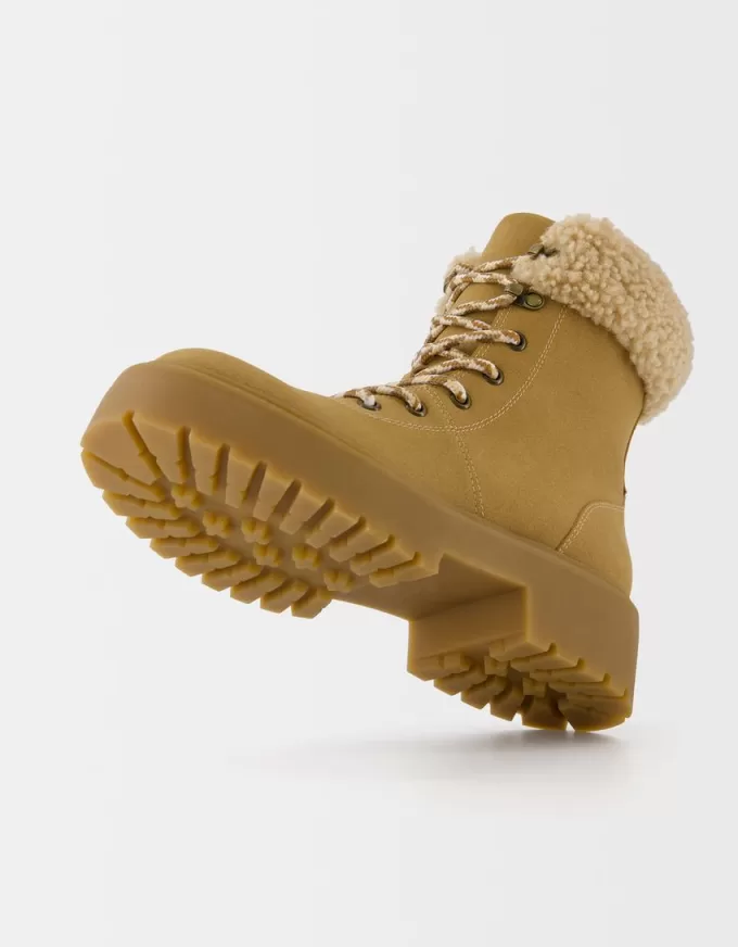 Faux shearling bergsstövlar Faux shearling bergsstövlar