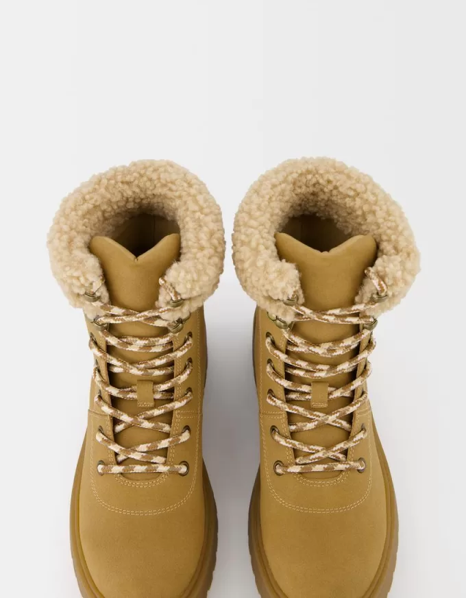 Faux shearling bergsstövlar Faux shearling bergsstövlar