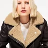 Faux shearling bikerjacka Faux shearling bikerjacka