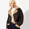Faux shearling bikerjacka Faux shearling bikerjacka