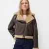 Faux shearling bikerjacka Faux shearling bikerjacka