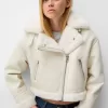 Faux shearling bikerjacka Faux shearling bikerjacka