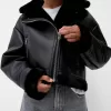 Faux shearling bikerjacka Faux shearling bikerjacka